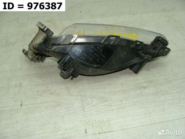 Птф передняя левая Hyundai Solaris