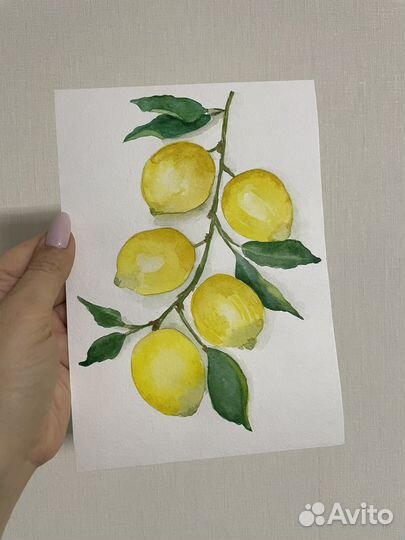 Акварельная картина для интерьера