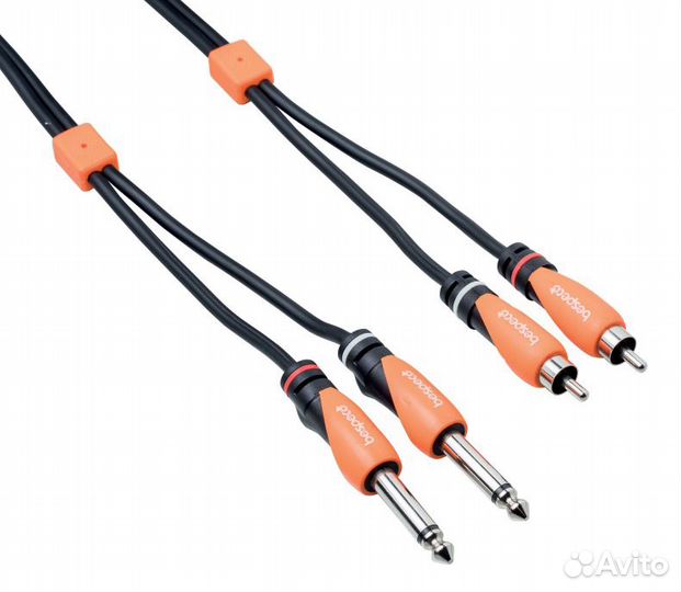 Кабель межблочный 2Jack-2RCA Bespeco SLY2JR300 3 m