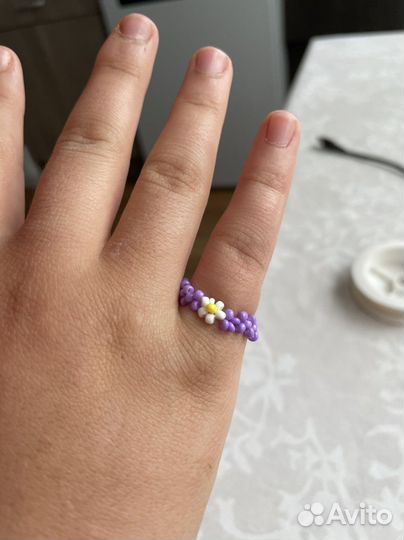 Колечко из бисера