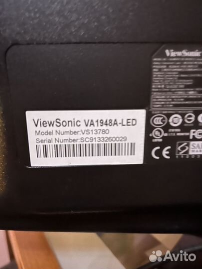 Монитор Viewsonic диагональ 19