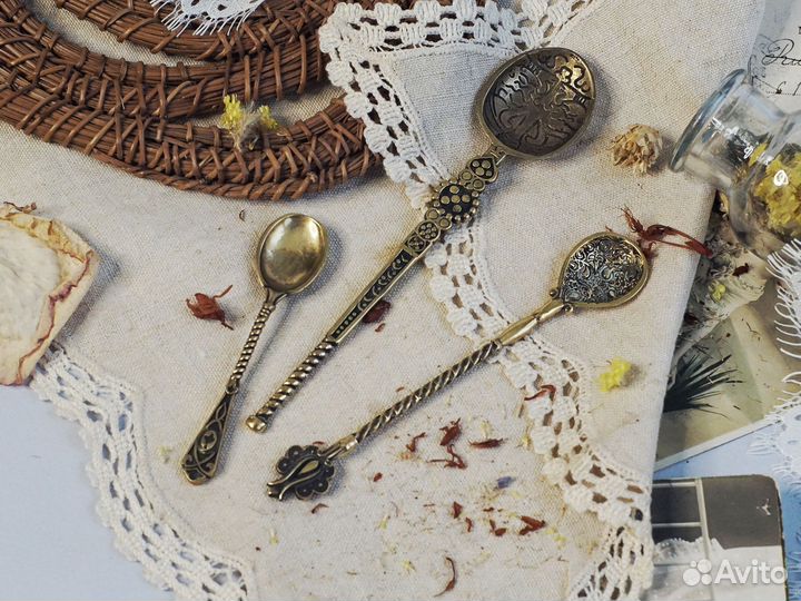 Красивые ложки бронза ручная работа