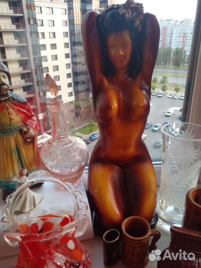 Вещи СССР Статуэтка,ваза,штоф,хрусталь