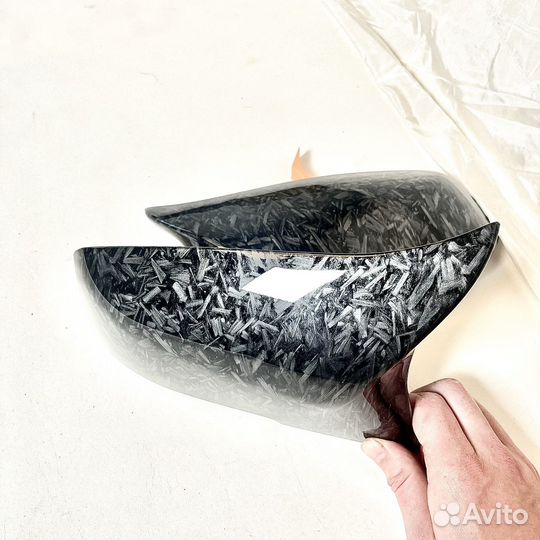 Накладки на зеркала bmw f30 кованный карбон