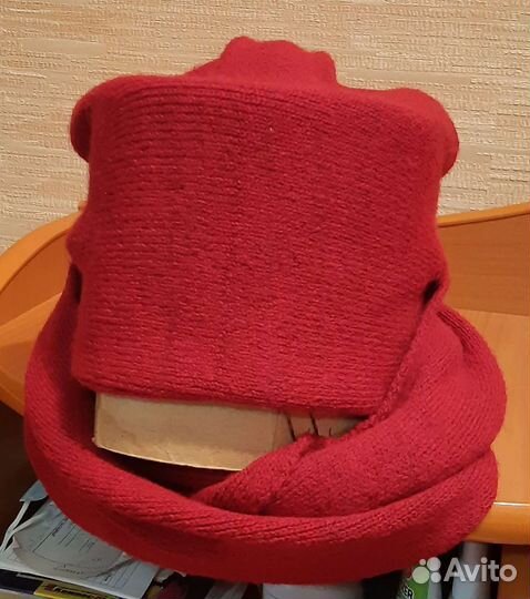 Комплект шапка и снуд женский