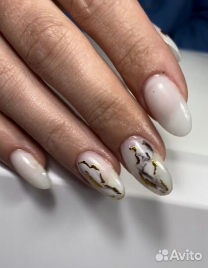 Маникюр Наращивание Гель- лак