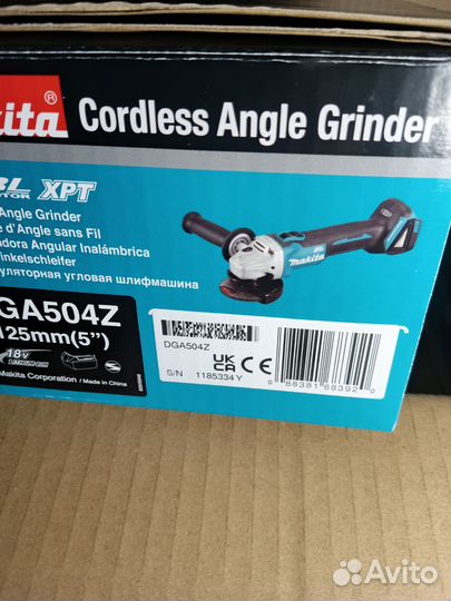 Dga504 аккумуляторная болгарка makita