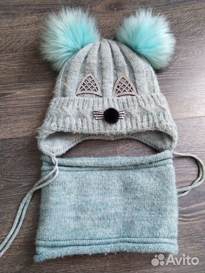 Комплект шапка и шарф