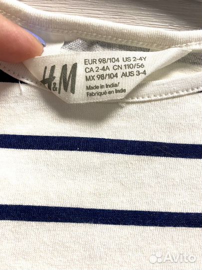 Платье для девочки H&M 98 новое