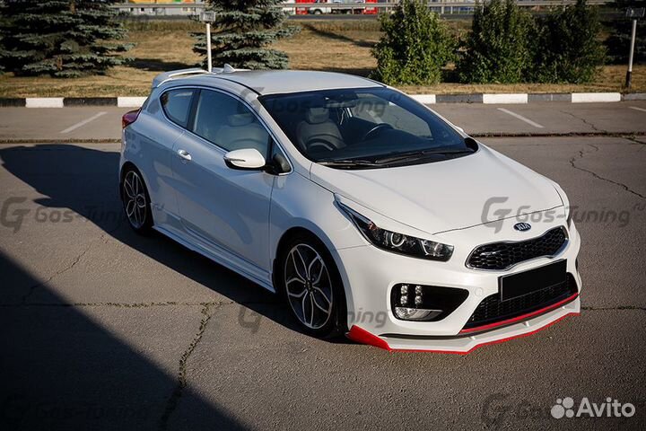 Сплиттер переднего бампера на Kia Ceed \ Pro Ceed