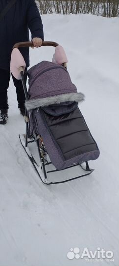 Коляска санки nika galaxy