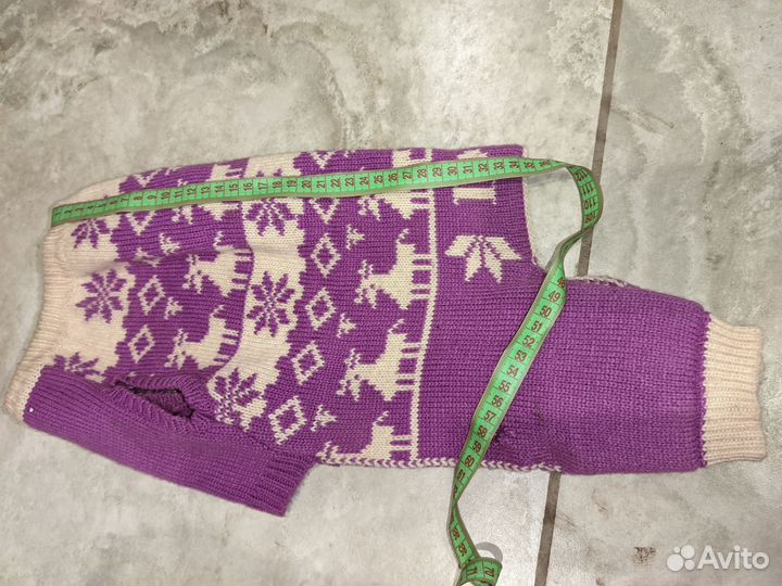 Жилетка вязанная для маленьких собак