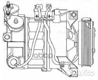 Lcac 1054 компрессор кондиционера Volvo S80 II