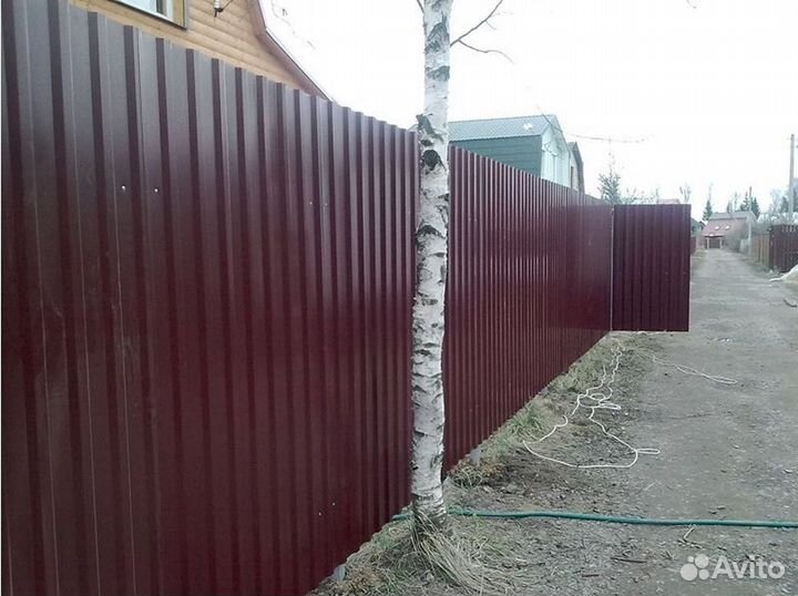 Забор из профнастила