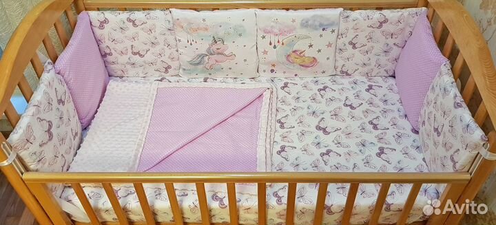 Комплект в кроватку для девочки