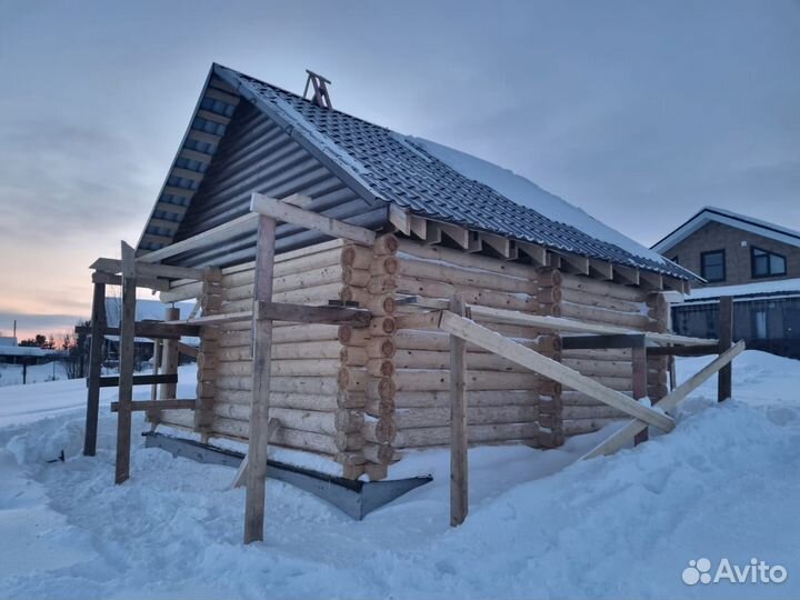 Сруб Бани 6 на 4 5-и стенок