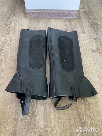 Краги для верховой езды на пряжках размер 41/37-38