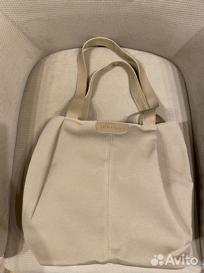 Сумка тканевая бежевая прочная