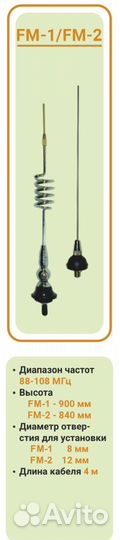 Новые автомобильные FM антенны Optim FM-1