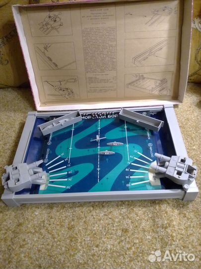 Настольная детская игра морской бой из СССР