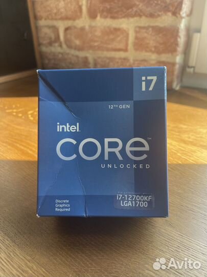 Новый, запечатанный Intel Core i7 12700KF BOX