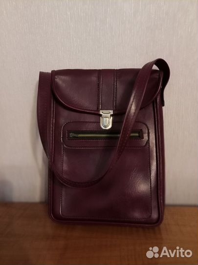 Мужской кожаный планшет сумка СССР