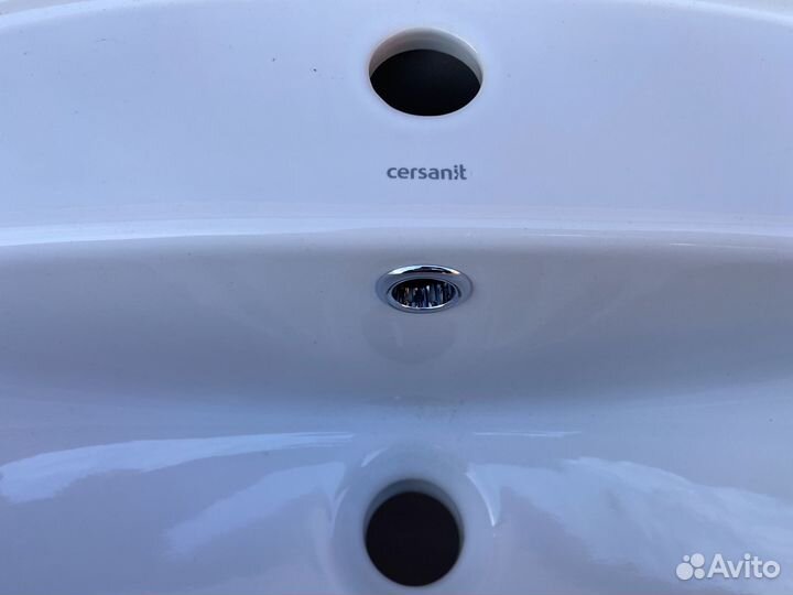 Тумба с раковиной Runo Эрика 70 белая новая