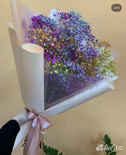 Букеты и композиции из гипсофил