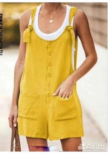 Комбинезон лен 48