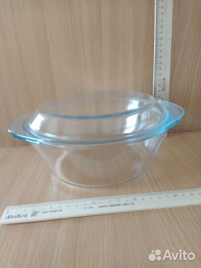 Кастрюля стеклянная для микроволновки 2 и 1,5 литр