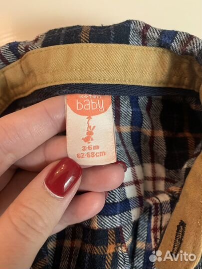 Рубашка детская в клетку разный размер