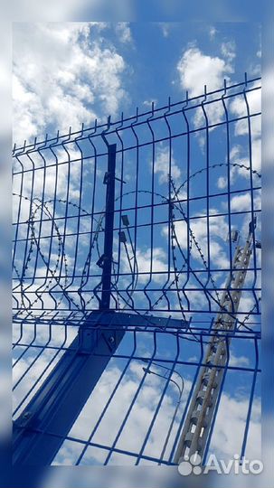 Забор сетка 3д