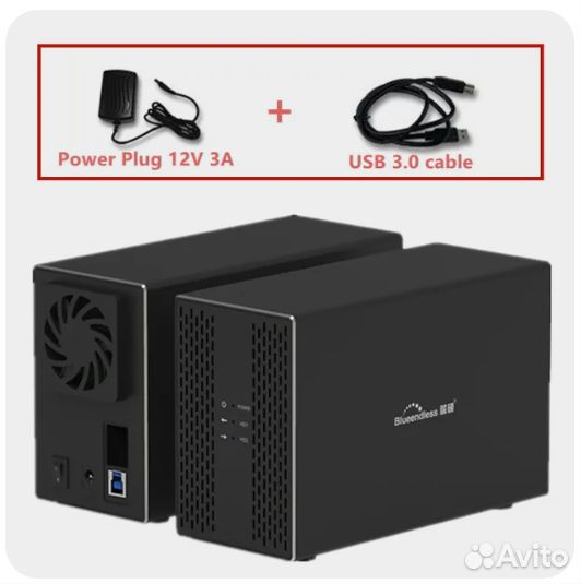 Комплект raidBOX для двух HDD Bluendless DB3502B-A