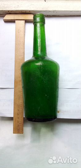 Бутылка из под вина винтажная