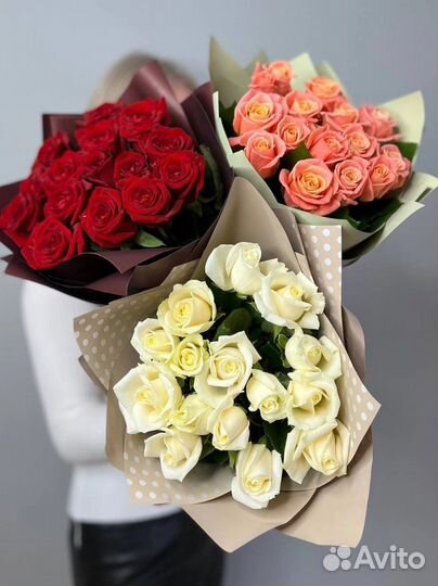 Цветы розы и букеты с доставкой 24