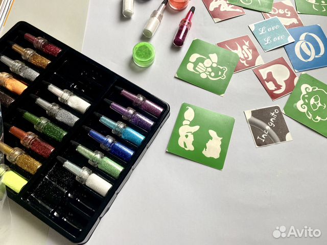 Трафареты пигменты для блеск тату