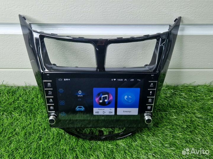 Магнитола Андроид Хёндай Солярис 1 IPS крутилки