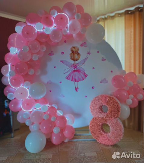 Воздушные шары. Цифры. Оформление. Декор