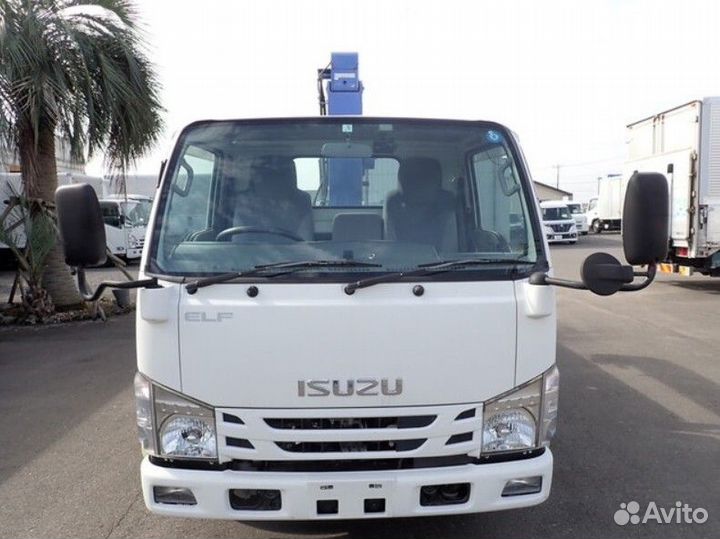 Бортовой грузовик Isuzu Elf с КМУ Tadano, 2015