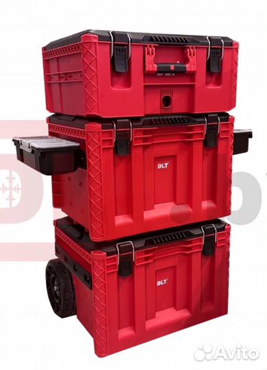 Ящик для инструмента на колесах DLT RED PRO 2