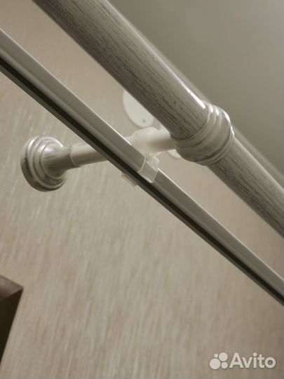 Гардина двухрядная для штор настенная бу