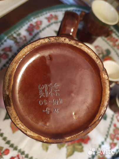 Сервиз кофейный глиняный СССР