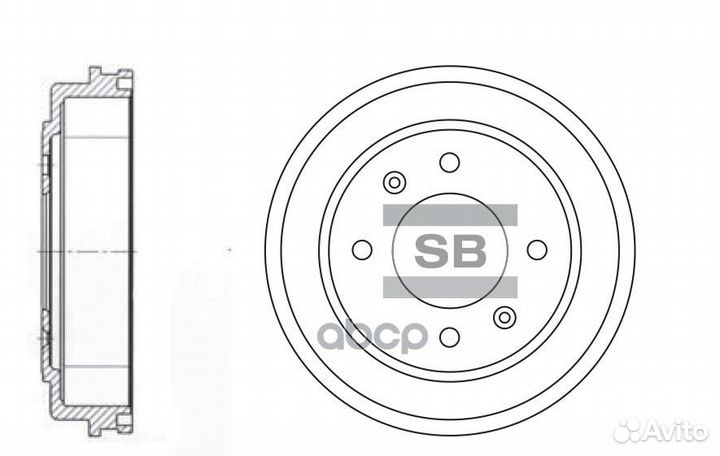 Барабан тормозной SD1039 Sangsin brake