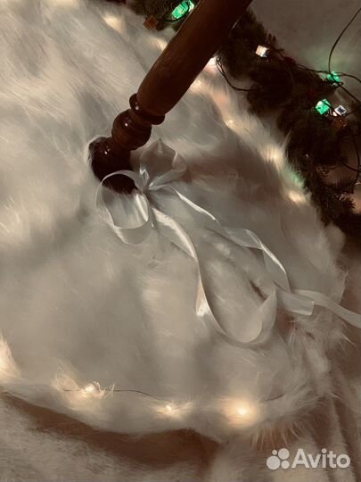 Коврик под елку юбка под елку с гирляндой