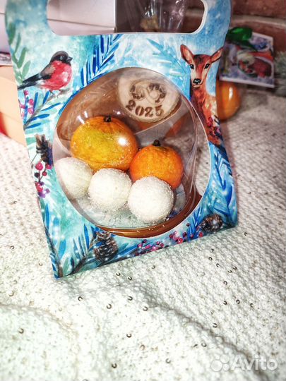 Мандарины из зефира с мармеладом