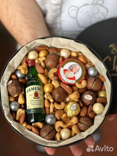 Съедобный букет Мужской букет букет в коробке