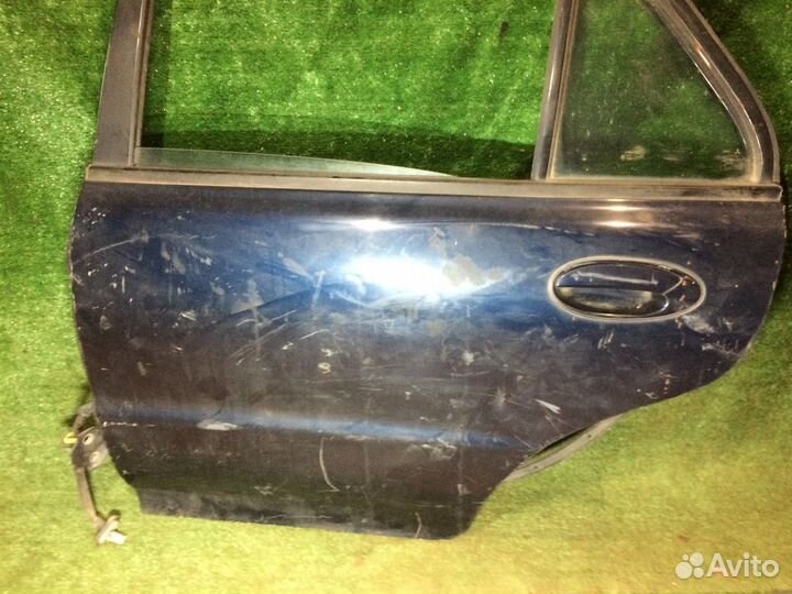 Дверь задняя левая Mitsubishi Lancer CB CD Синяя в