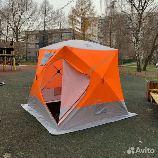 Палатка для зимней рыбалки Куб теплая 240х240