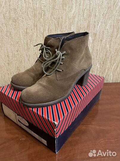 Ботильоны из натуральной замши