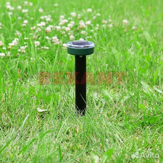 Ультразвуковой отпугиватель кротов на солнечной